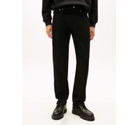 Tommy Jeans Herren Jeans Hose Ryan Straight Slim Fit, Schwarz (Denim Black), 32W/34L