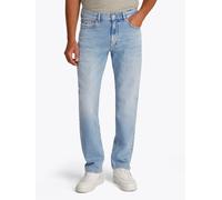 Slim-fit-Jeans TOMMY JEANS "Ryan Regular Slim Straight", Herren, Gr. 36, Länge 30, blau (denim light2), Denim/Jeans, Obermaterial: 81% Baumwolle, 18% Lyocell, 1% Elasthan, unifarben, regular fit lang,