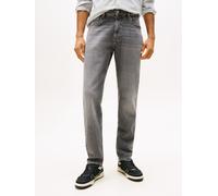 Slim-fit-Jeans TOMMY JEANS "Ryan Regular Slim Straight", Herren, Gr. 38, Länge 34, grau (denim grau), Denim/Jeans, Obermaterial: 99% Baumwolle, 1% Elasthan, regular fit lang, Jeans, Slim-Straight-Jean