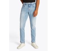 Slim-fit-Jeans TOMMY JEANS "Scanton Slim Denim", Herren, Gr. 34, Länge 30, blau (denim light), Denim/Jeans, Obermaterial: 95% Baumwolle, 4% Elastomultiester, 1% Elasthan, casual, regular fit lang, Jea