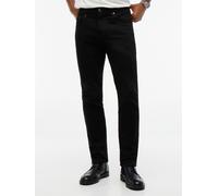 Slim-fit-Jeans TOMMY JEANS "SCANTON SLIM DJ4280", Herren, Gr. 36, Länge 32, schwarz (denim schwarz), Denim/Jeans, Obermaterial: 99% Baumwolle, 1% Elasthan, unifarben, slim fit lang, Jeans Slim-fit-Jea