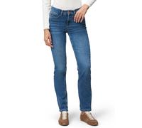 Slim-fit-Jeans ZERO "zero Damen Jeans Style ORLANDO Straight Leg 32 Inch", Damen, Gr. 38, Normalgrößen, blau (blau used denim), Denim/Jeans, Obermaterial: 63% Polyacryl, 37% Polyamid. Ärmelfutter: ohn