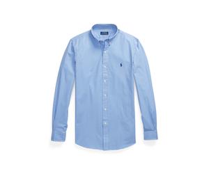Slim-Fit Karohemd aus Stretchpopeline S Blue