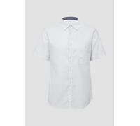 Slim Fit: Kurzarm-Hemd aus Baumwollstretch mit Flammgarnstruktur XXL weiß 2163070.0120.XXL