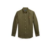 Slim-Fit Leinenhemd L Green