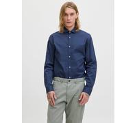 Jack & Jones Langarmhemd JPRBLAPARKER DETAIL L/S SHIRT NOOS – Herren 100% Baumwolle S Schwarz Iris