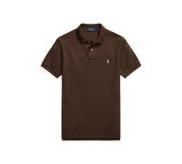 Polo Ralph Lauren Slim Fit Poloshirt aus reiner Baumwolle in Dunkelbraun, Größe S