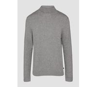 QS Herren 2153098 Pullover mit Rollkragen, Grau/Schwarz 9730, XL