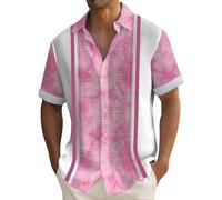 Slim fit Shirt Herren Hemd Herren Kurzarm leinen arbeitshemden Kurzarm schwarzes Hemd Herren Herren leinenhemd Kurzarm Trekking Hemd Herren 4XL Kurzarm herrenhemd businesshemden für Herren