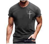Slim Fit T-Shirt Herren, Gentlemans Summer Tops Basic Unterhemd Sportshirt Männer Atmungsaktiv Arbeits T-Shirt Herren Freizeithemden Für Herren Funktionsshirt Herren Streetwear Outdoor Shirt Kurzärm