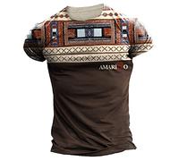 Slim Fit T-Shirt Herren, Mode Summer Tops Slim Passform Hawaii Hemden Trainingsshirt Herren Workout Arbeits T-Shirt Herren Freizeithemden Für Herren Kleidung Herren Overalls Outdoor Shirt Kurzärm