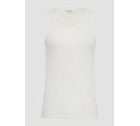 Slim-Fit-Top mit Rippstruktur 40 weiß 2161665.0210.40