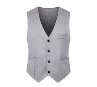 Slim Fit Westen für Herren, lässige Weste, modische Herren-Anzugweste, elegante Hochzeitsweste für Herren, lässig, Business-Weste, formelle Smoking-Anzugweste, Anzugwesten, Herren, V-Ausschnitt,