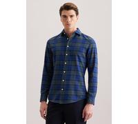 Slim Flanellhemd Karo Blau 42 (01.845582-0018-42)
