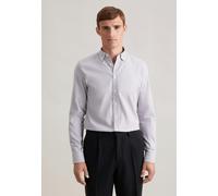 Slim Flanellhemd Karo Grau 38 (01.845621-0034-38)