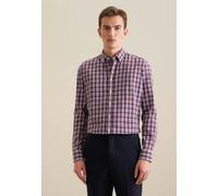 Slim Flanellhemd Karo Lila 39 (01.645562-0089-39)