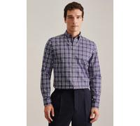 Slim Flanellhemd Karo Lila 43 (01.642560-0085-43)