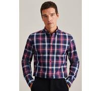 Slim Flanellhemd Karo Lila 45 (01.642570-0085-45)