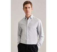Slim Flanellhemd Uni Grau 40 (01.642010-0031-40)