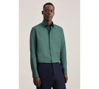 Slim Flanellhemd Uni Grün 40 (01.642010-0077-40)