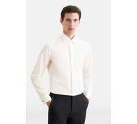 Seidensticker Herren Smokinghemd Slim Gala Kentkragen Slim Fit Baumwolle Ecru Größe 39