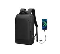 Slim Laptop Backpack for Men, Business Backpack with Charging Port, Tech Backpack for 15.6 inch Laptop Suitable for Various Brands in Work O