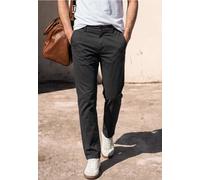 Chinohose STREET ONE MEN, Herren, Gr. 29, Länge 32, iron grau, Web, 98% Baumwolle, 2% Elasthan, unifarben, regular fit lang, Hosen Chinohose, mit Elastikbund (46038409-29) iron grau