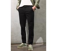 Chinohose STREET ONE MEN, Herren, Gr. 30, Länge 32, schwarz, 98% Baumwolle, 2% Elasthan, Hosen Chinohose (96968665-30) schwarz