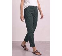 Chinohose STREET ONE, Damen, Gr. 36, Länge 28, cilantro grün, Web, 97% Baumwolle, 3% Elasthan, unifarben, comfort fit lang, Hosen Chinohose, Middle Waist (50771427-36) cilantro grün