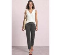 Cordhose STREET ONE, Damen, Gr. 42, Länge 28, gravel grau, Cord, 98% Baumwolle, 2% Elasthan, unifarben, loose fit knöchelfrei, Hosen Cordhose, in Cord-Optik (81928008-42) gravel grau