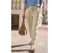 Street One Studio Damen Slim Leg Hose im Loose Fit aus Leinen 3717004