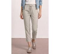 Stoffhose STREET ONE, Damen, Gr. 42, Länge 28, clay sand, Stoff, 47% Viskose, 45% Polyester, 4% Elasthan, 4% Polyamid, gemustert, loose fit knöchelfrei, Hosen Stoffhose, im Loose Fit (83737308-42) cla