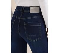 Cecil Slim-fit-Jeans Scarlett Damen Dunkelblau Wash Gr. 29 L30
