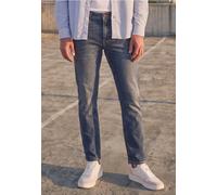 Regular-fit-Jeans STREET ONE MEN, Herren, Gr. 34, Länge 34, indigo blau random wash, Jeans, 99% Baumwolle, 1% Elasthan, unifarben, normal, Jeans, 5-Pocket-Style (56530410-34) indigo blau random wash