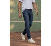 Regular-fit-Jeans STREET ONE MEN, Herren, Gr. 34, Länge 34, blau (indigo blau wash), Jeans, 91% Baumwolle, 5% Polyester, 4% Elasthan, unifarben, lang, Jeans, 5-Pocket-Style (45889142-34) indigo blau w