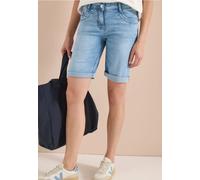 Comfort-fit-Jeans CECIL, Damen, Gr. 36, authentic used wash, Jeans, 78% Baumwolle, 20% Polyester, 2% Elasthan, unifarben, kurz, Jeans, 5-Pocket-Style (92756326-36) authentic used wash