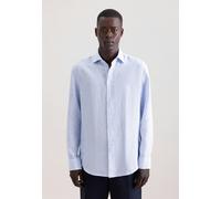 Slim Leinenhemd Gestreift Blau 40 (01.850045-0012-40)