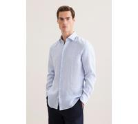 Seidensticker Slim Fit Leinenhemd hellblau, Gestreift