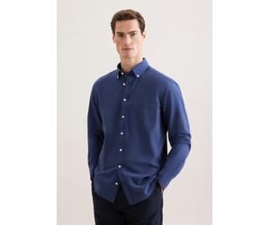 Slim Leinenhemd Uni 1 Button-Down-Kragen 42 (01.849807-0016-42)