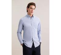 Slim Leinenhemd Uni Blau 44 (01.849807-0010-44)