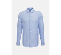 Slim Leinenhemd Uni Blau 45 (01.698360-0011-45)