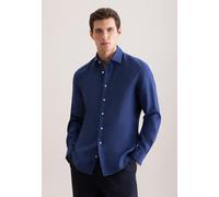 Slim Leinenhemd Uni Blau 45 (01.850034-0015-45)