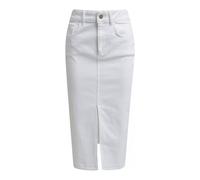 slim Midiskirt, 5-pocket style, slit at cf Weiß 40