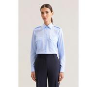 Slim Pilotenbluse Uni Blau 48 (60.080665-0014-48)