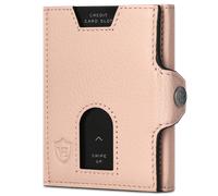 Slim Wallet mit RFID-Schutz, 5 Kartenfächer & Mini-Münzfach (Genarbt) - Rose (Genarbt)