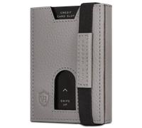 Slim Wallet mit RFID-Schutz, 5 Kartenfächer und XL-Münzfach - Grau