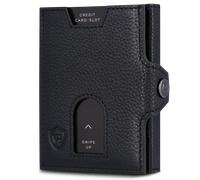 Whizz Wallet mit Cryptalloy RFID-Schutz, 5 Kartenfächern und XXL-Münzfach (schwarz)