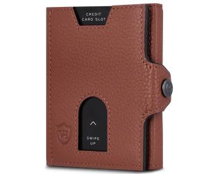 Slim Wallet mit RFID-Schutz & 6 Kartenfächer (Genarbt) - Cognac (Genarbt)