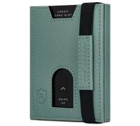 Slim Wallet mit RFID-Schutz und 6 Kartenfächer - Türkis (Silver Pine)