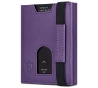 Slim Wallet mit RFID-Schutz & 6 Kartenfächer (Genarbt) - Violet (Genarbt)